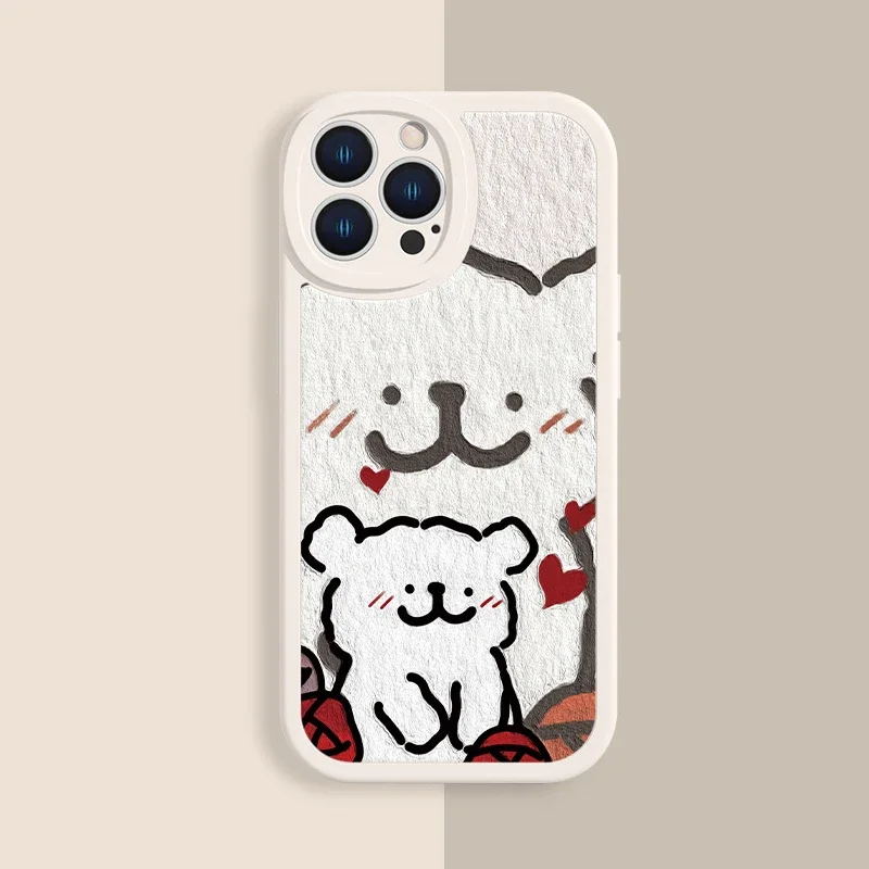 Фото Korean Maltese Phone Case For Lovers Couples for Samsung Galaxy 24 23 22 21 Plus Ultra FE A73 A72 A71 A52 A51 A32 Mobile Case №5