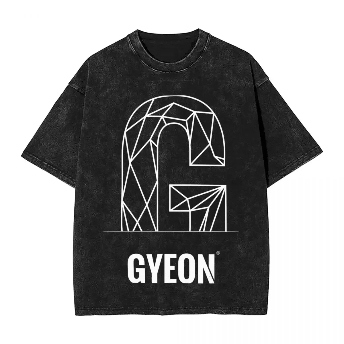 Фото Мужская футболка Funny GYEON Топы с принтом свободные и облегающие женские футболки №5