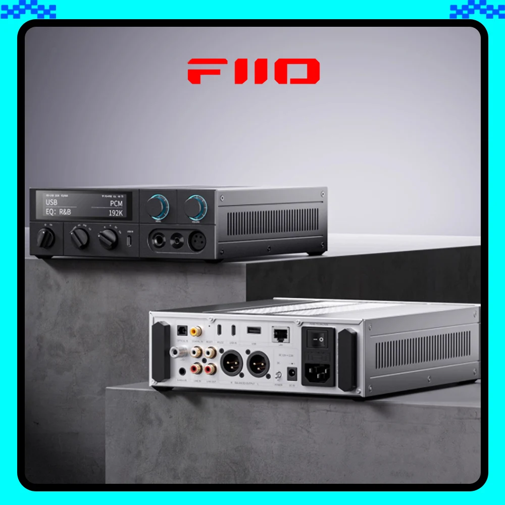 Фото FiiO K15 Настольный Hi-Fi ЦАП Усилитель для наушников AK4493S * 2, XMOS XU316 PCM768 кГц DSD512 13 USB/оптических/коаксиальных входов RCA Wi-Fi BT №3