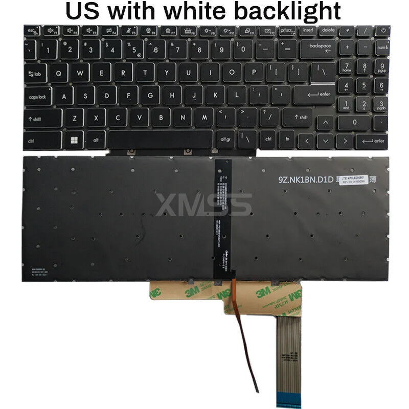 Клавиатура США для MSI CreatorPro M16 Z16P MS-15G1 Z17 Z17HX MS-17N1 17N2 с подсветкой (art.: 3920ccd001c5a) - 3920ccd001c5a