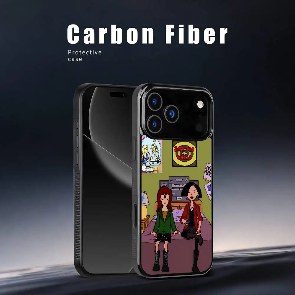 Чехол для телефона Ameican Cartoon D-Daria для iPhone 17, 16, 15, 14, 13, 12, 11 Pro Xs Max Mini Plus Celulares Hard Funda