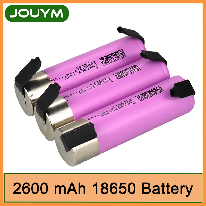 100% Новый оригинальный INR18650 DC26E 3,7 в 2600 мАч 18650 перезаряжаемая литиевая батарея
