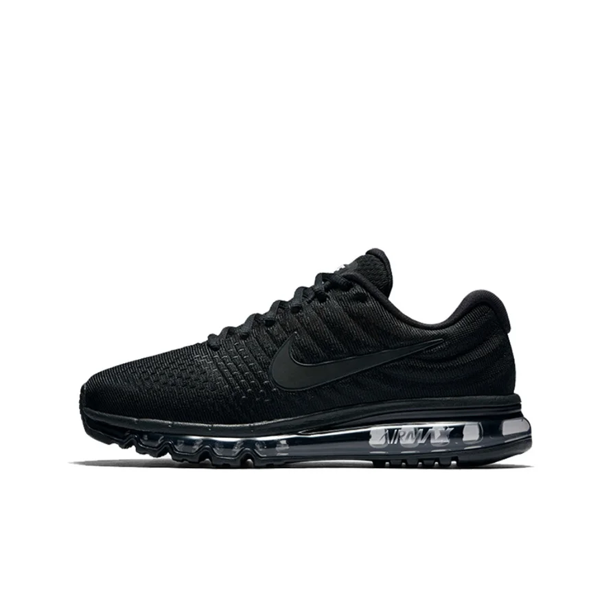 Nike Air Max 2017, удобные и универсальные повседневные спортивные кроссовки Vapormax Retro с низким вырезом для мужчин, черные