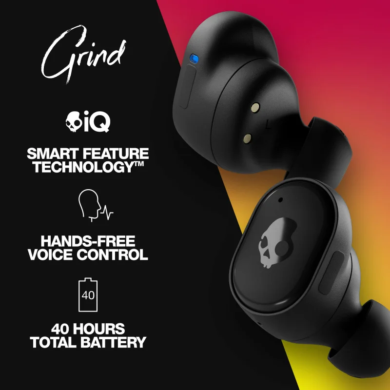 Фото Выбор Skullcandy Grind S2GTW-P740 Водонепроницаемые наушники Беспроводные Bluetooth-наушники Наушники с большой емкостью аккумулятора №2
