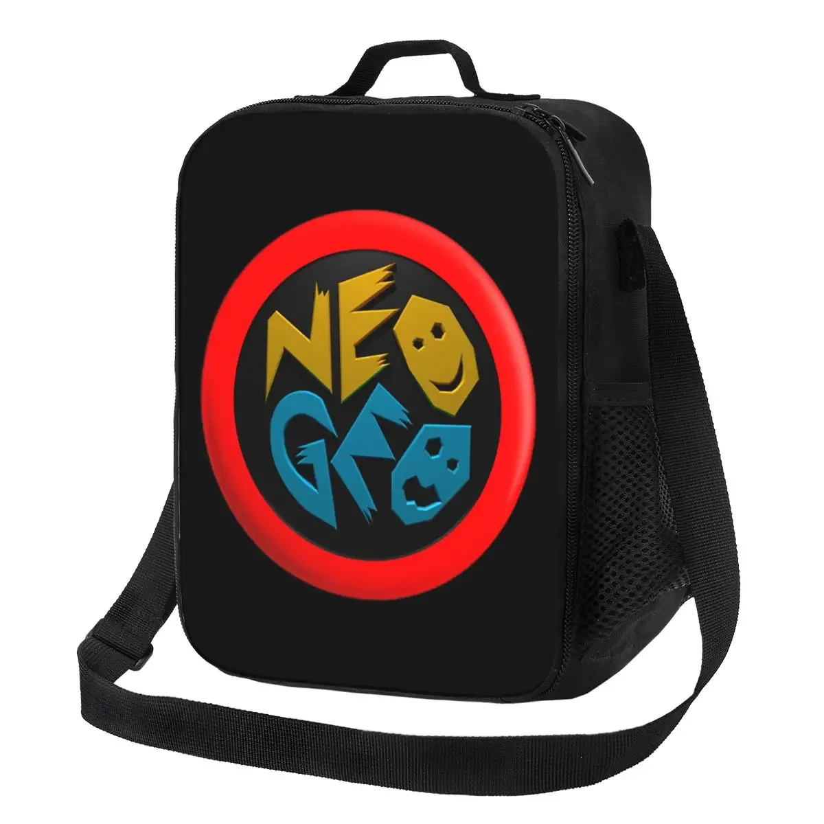 Neo Geo Logo Neogeo Аркадные изолированные сумки для обеда Ланч-бокс-холодильник Термальный ланч-бокс Сумки для пикника и еды для женщин и детей Работа