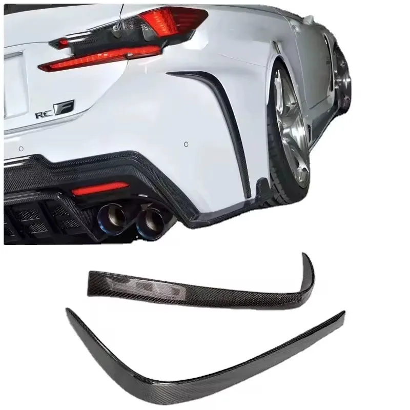Комплект для кузова Lexus RCF, задний бампер из углеродного волокна, задний спойлер, заднее лезвие, отделка Tuyere