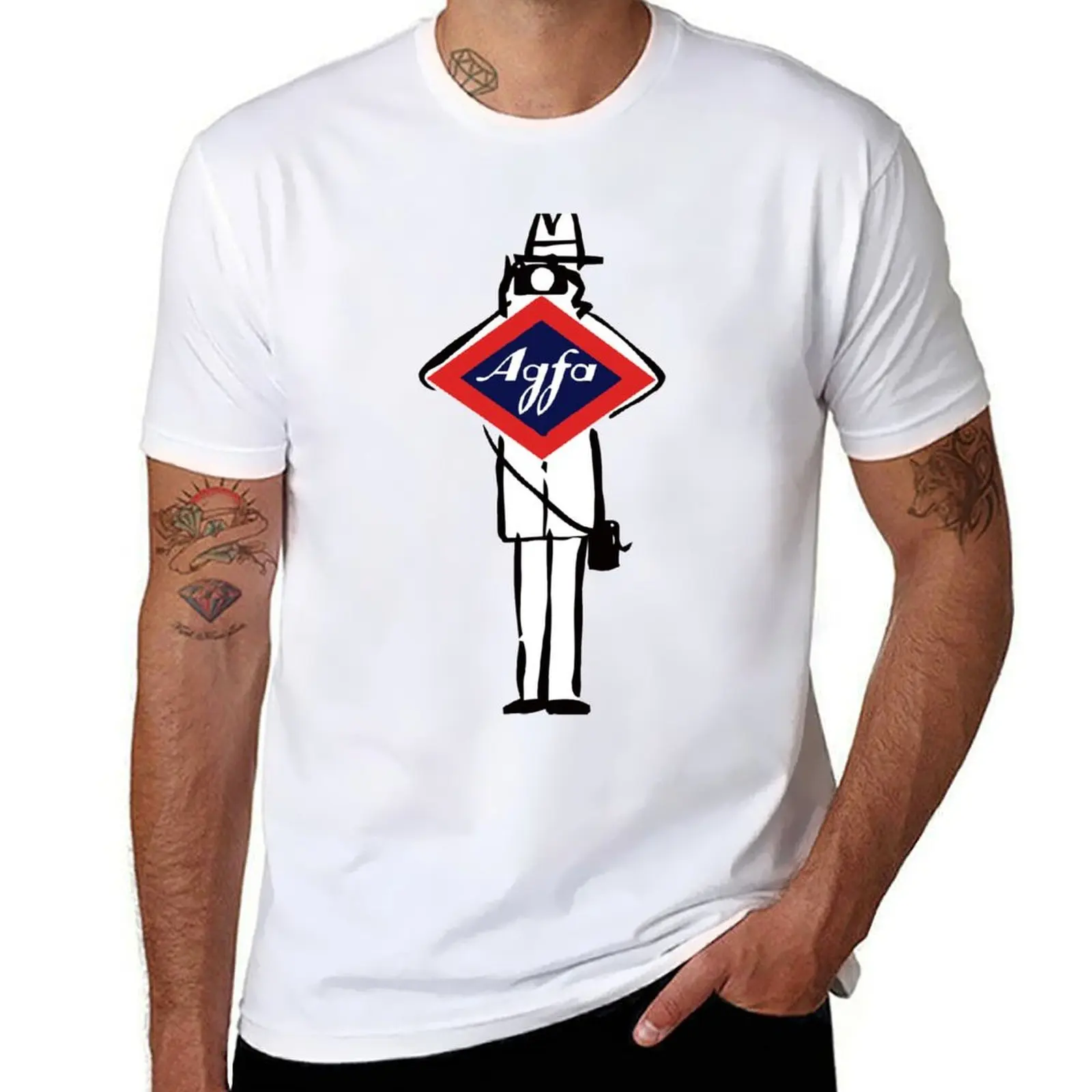 Agfa Vintage Film T-Shirt Essential футболка хлопковая футболка 100% футболка