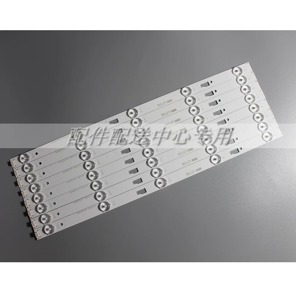 8 шт. x светодиодная Задняя лента для TCL TO-SHIBA 43E10 43L1550C 43L3500C 43L35CMC LVF430LGD0 E1 V39 JL.D43051235-140CS-M 5 светодиодный s