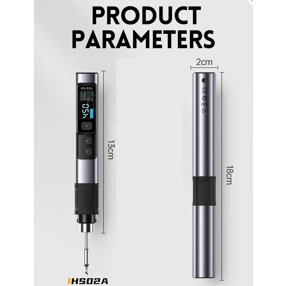 Фото HS-02A Паяльник Паяльная станция PD100W Портативная ремонтная термостатическая паяльная станция Паяльный карандаш №3