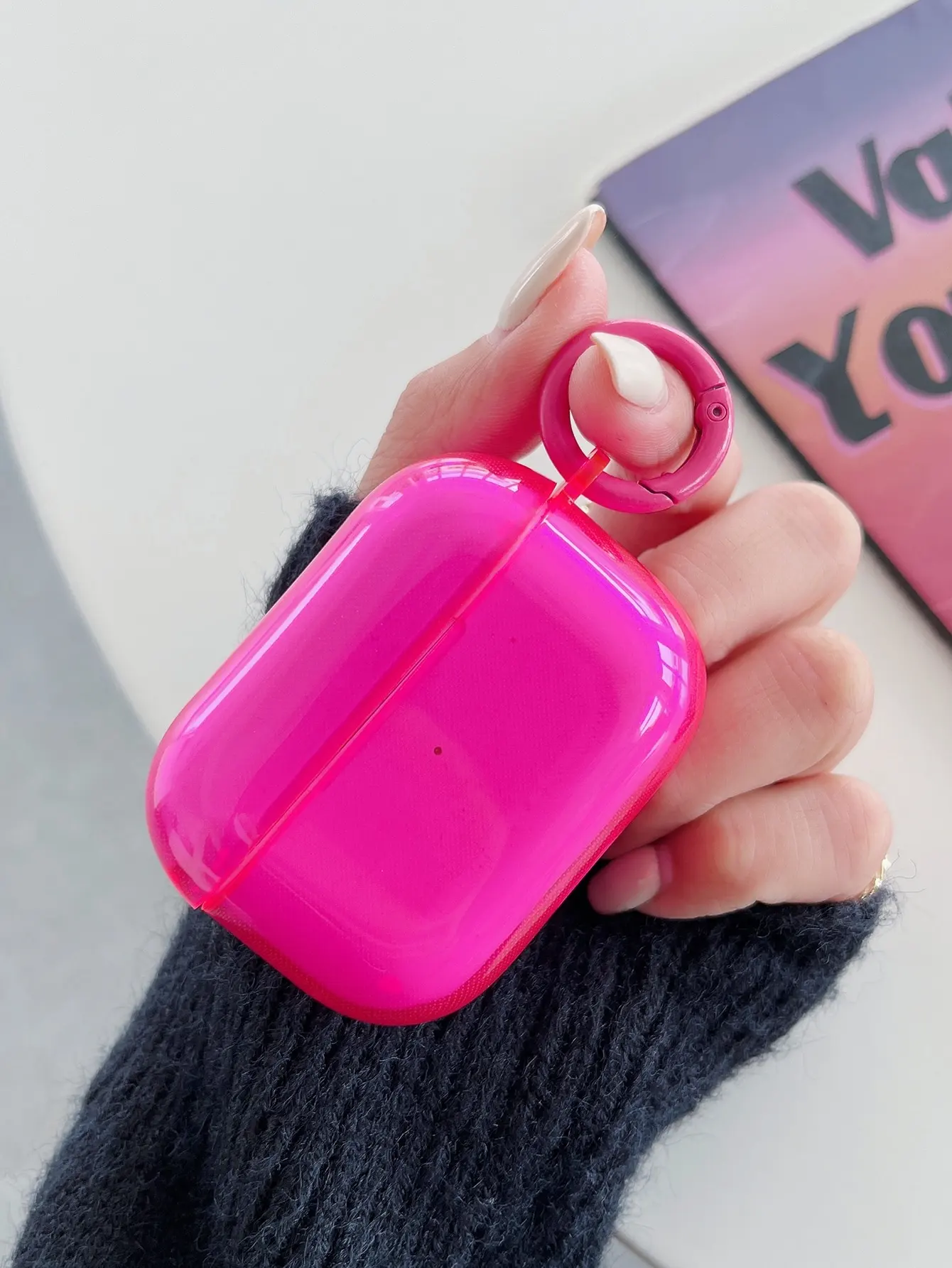 Фото Чехол для наушников ярких цветов для Airpods Pro 2/Pro, кристально чистый мягкий защитный чехол из ТПУ для AirPods 4 3 2 1, чехол №5