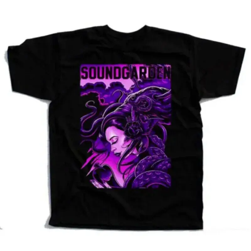 Хлопковая мужская рубашка Soundgarden с коротким рукавом, 100% хлопок