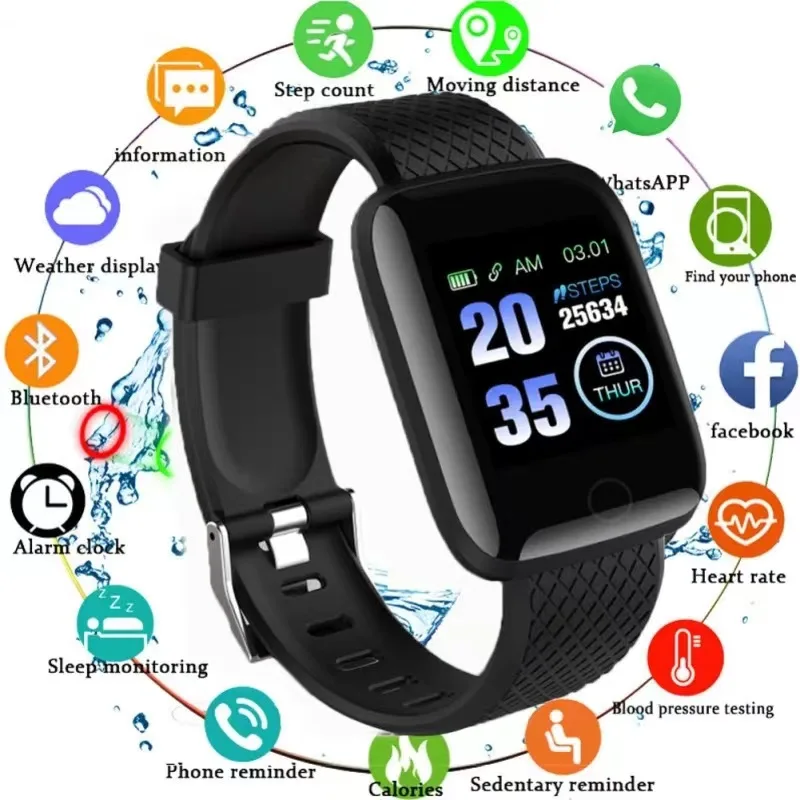 Смарт-часы Reloj 116plus, Смарт-часы с пульсометром, Смарт-часы для мужчин и женщин, спортивные Смарт-часы 5, Смарт-часы 2023 amazfitting