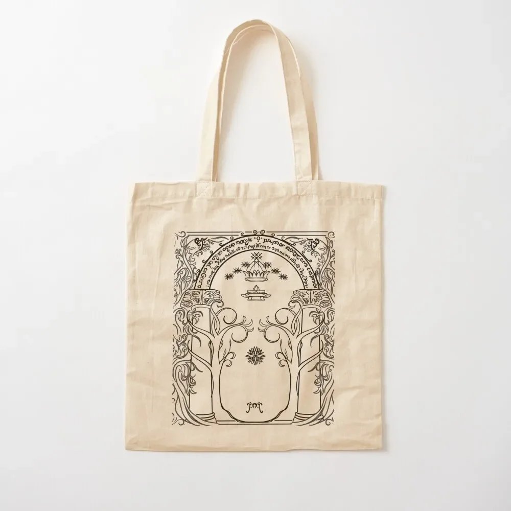 Mountain Door в стиле J.R.Tolkien Tote Bag Женские сумки для покупок, тележки для покупок, подарочные пакеты, мужская холщовая сумка-тоут