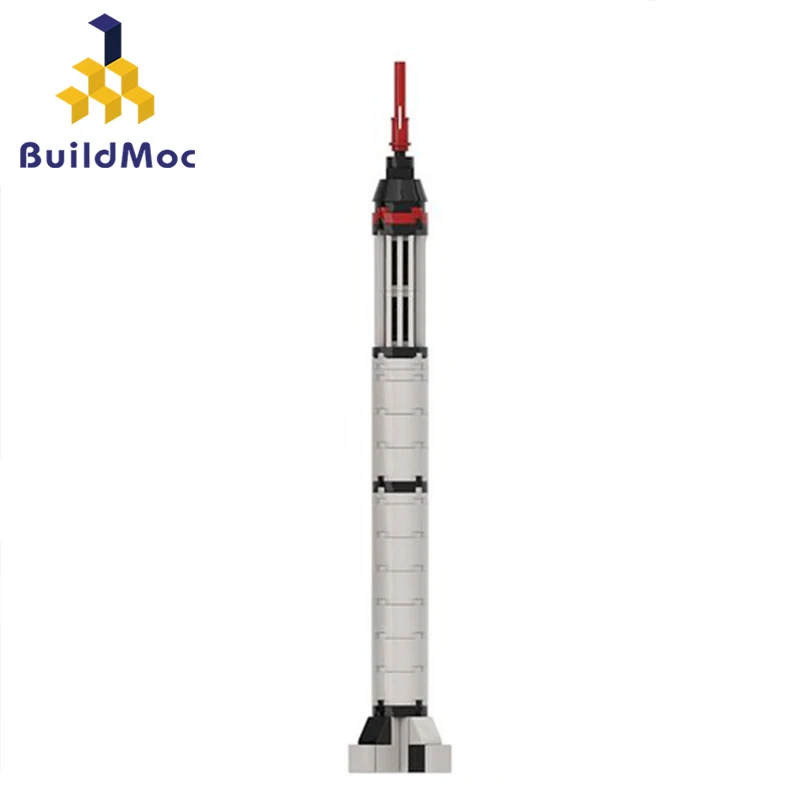 Мини Mercury-RedStone Rocket масштаб 1:110 Launch строительные блоки для автомобилей Space Science Explore Rocket Brick, игрушка, подарок для детей