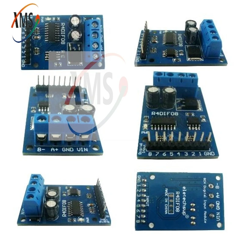 1 шт., 8 бит цифровой переключатель r408 TTL LvTTL CMOS вход ввода-вывода UART RS485 Modbus RTU модуль для ПЛК расширения