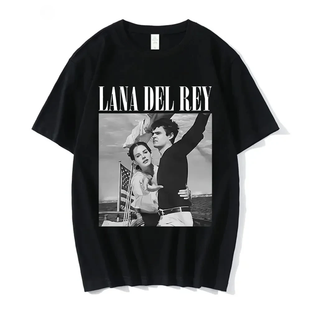 Новая футболка с графическим принтом Lana Del Rey Ldr, модная уличная одежда, повседневная женская футболка с коротким рукавом и круглым вырезом, летний топ, спортивные футболки
