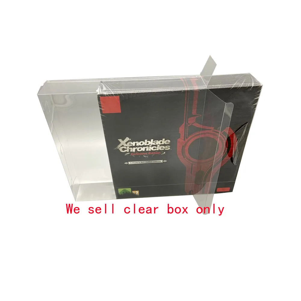 Прозрачный ПЭТ-чехол для SWITCH NS xenoblade chronicles 1, остаточная версия, чехол для хранения игр EU Pal, витрина