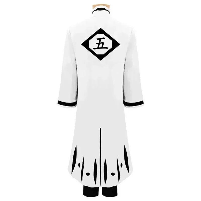 Аниме Bleach Aizen Sousuke Thousand Year Blood War Косплей Костюм 5th Division Капитан Кимоно Arrancar Униформа Halloweenb; 4.f'7