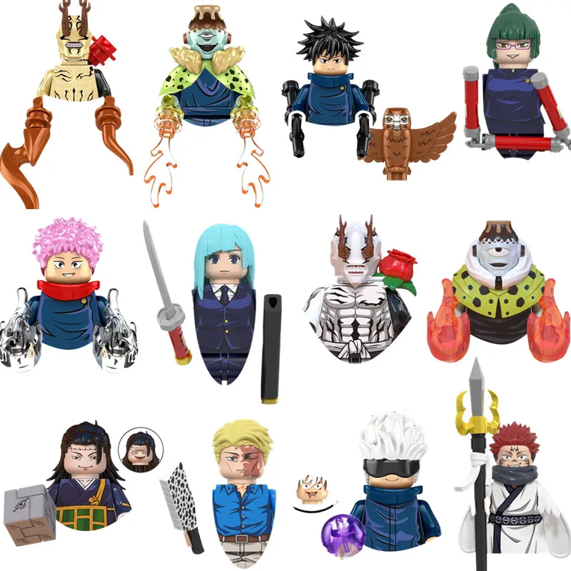 Конструктор WM6139 WM6140 WM6149 аниме ююютсу кайсен, фигурки героев Gojo Satoru Ryomen Sukuna Itadori Yuji Mai Todo, игрушки (art.: 3920c66b981ce) - 3920c66b981ce
