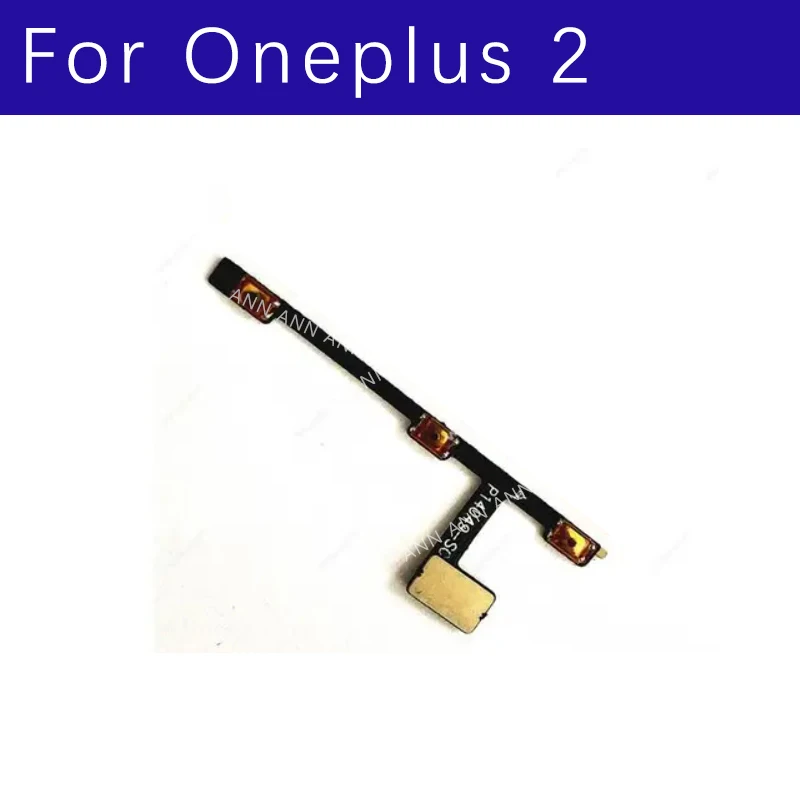 Гибкий кабель для регулировки громкости для OnePlus 1 + 2 Боковая кнопка включения и выключения громкости боковые клавиши лента с клеем