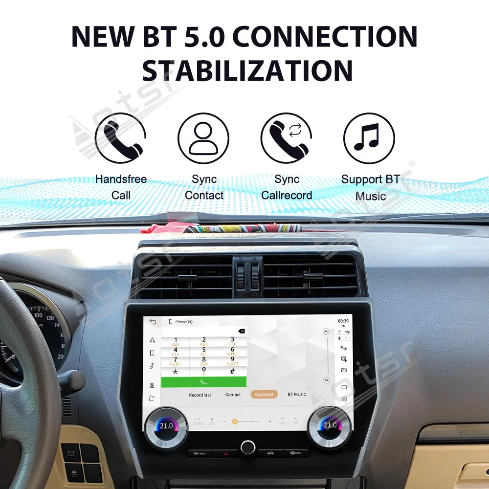 Фото Для Toyota Prado HD двойная ручка 2010-2022 навигация 11,6 ''Android13 Carplay + HiCar мультимедийный стереохост 8 + 128 ГБ автомобильные радио инструменты №4