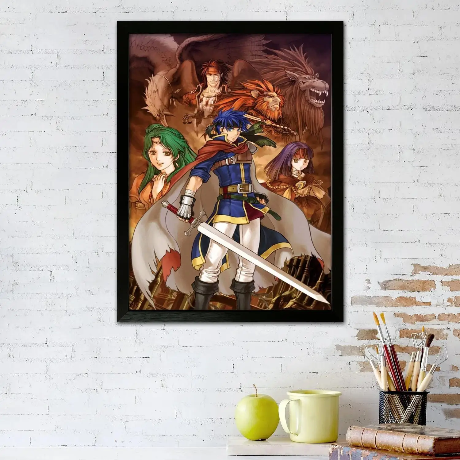 Фото Fire Emblem Sothisu аниме холст художественный постер и настенное искусство, картина с принтом, современный семейный декор для спальни, постеры №2