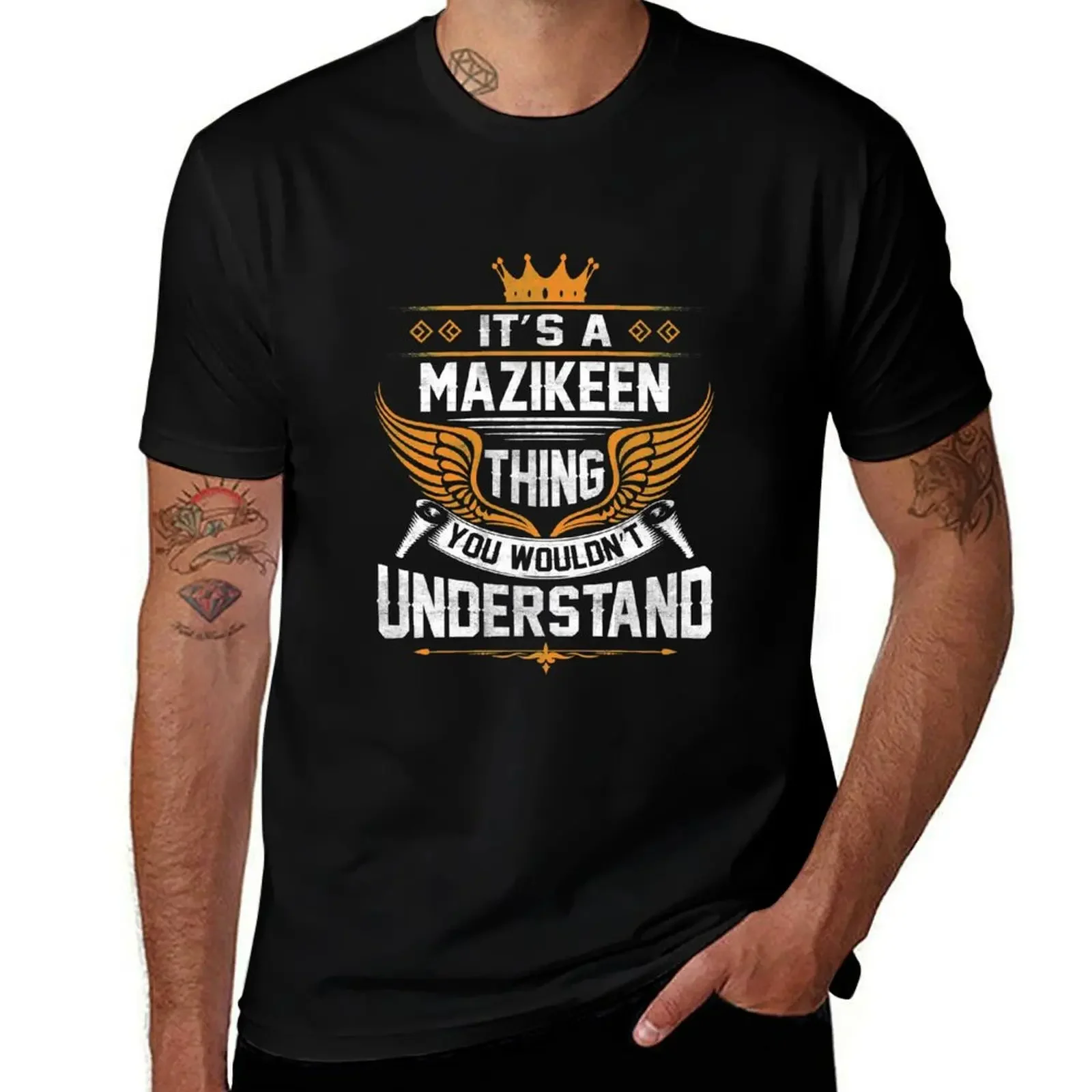 Футболка с именем Mazikeen-Mazikeen Things Name Gift Item, футболка для мальчиков, белая однотонная футболка на заказ, одежда для мужчин