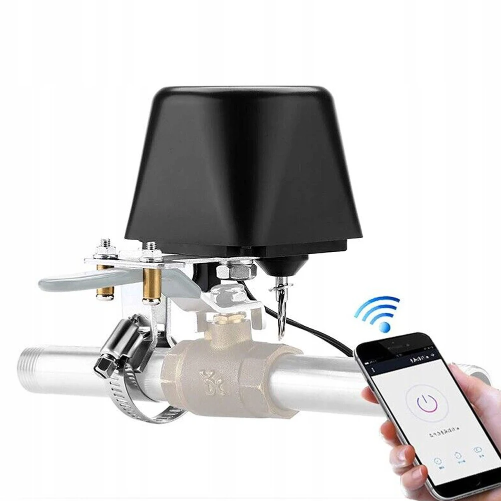Фото Управление клапаном для Wi-Fi TUYA, умное управление водяным/газовым клапаном, ручной клапан, солнечные водонагреватели, садовый умный контроллер для крана №3