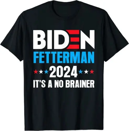 Забавная унисекс футболка Biden Fetterman 2024