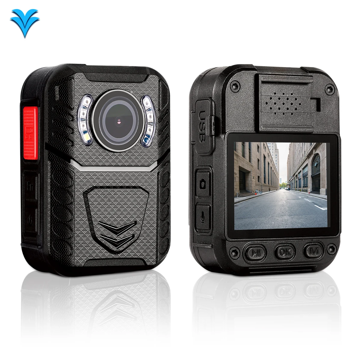 OEM/ODM 1512P QHD Корпусные камеры ИК ночного видения Портативные носимые камеры с 2,0-дюймовым экраном и GPS для охранника Управление промышленной автоматизацией и аксессуары