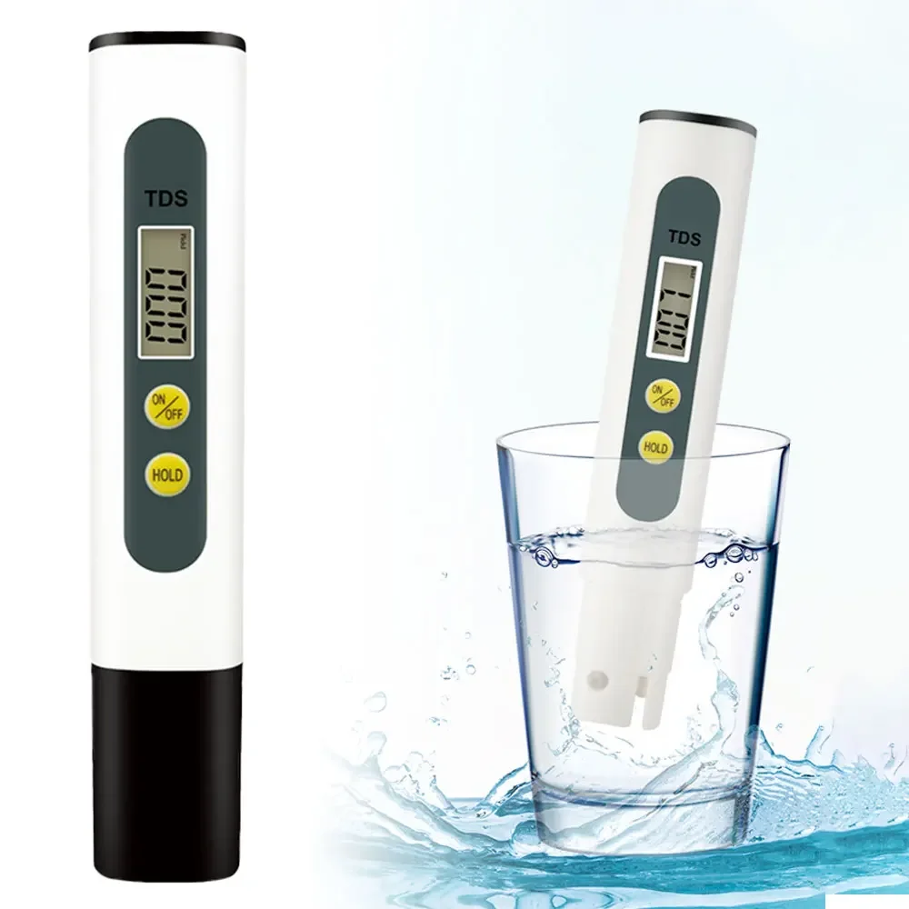 Фото Цифровой тестер питьевой воды Tds, 0-9999Ppm анализатор качества питьевой воды, монитор с фильтром, быстрое определение освещенности №2