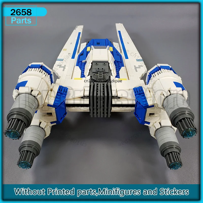 Знаменитый космический фильм MOC, строительные блоки UCS U-крыло, модульная модель морского истребителя, кирпичи, сделай сам, сборка, креативные идеи, игрушка, подарок на день рождения (art.: 3920cc6c0a4eb) - 3920cc6c0a4eb