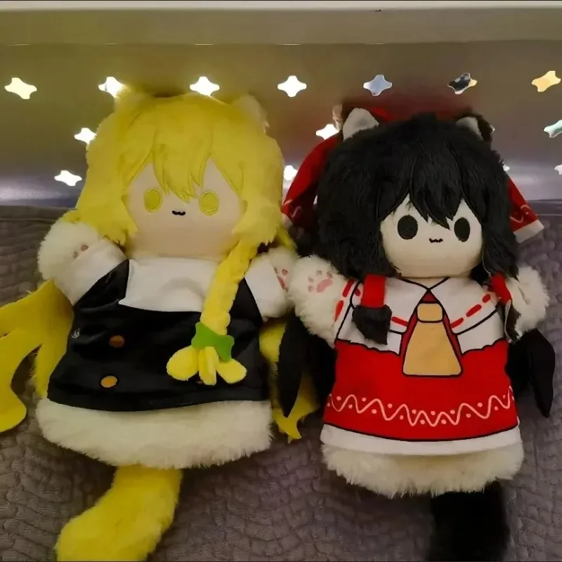 25 см аниме-игра TouHou Project Hakurei Reimu Kirisame Marisa, очаровательные мягкие ручные куклы для косплея, плюшевые игрушечные фигурки, подарок
