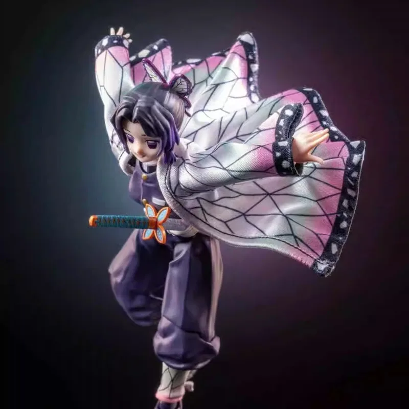 Фото 【Без рисунка】Demon Slayer Shf Buzzmod масштаб 1/6 фигурка Shinobu Kochou плащ ручной работы аксессуар для 12-дюймовой экшн-фигурки модель №3