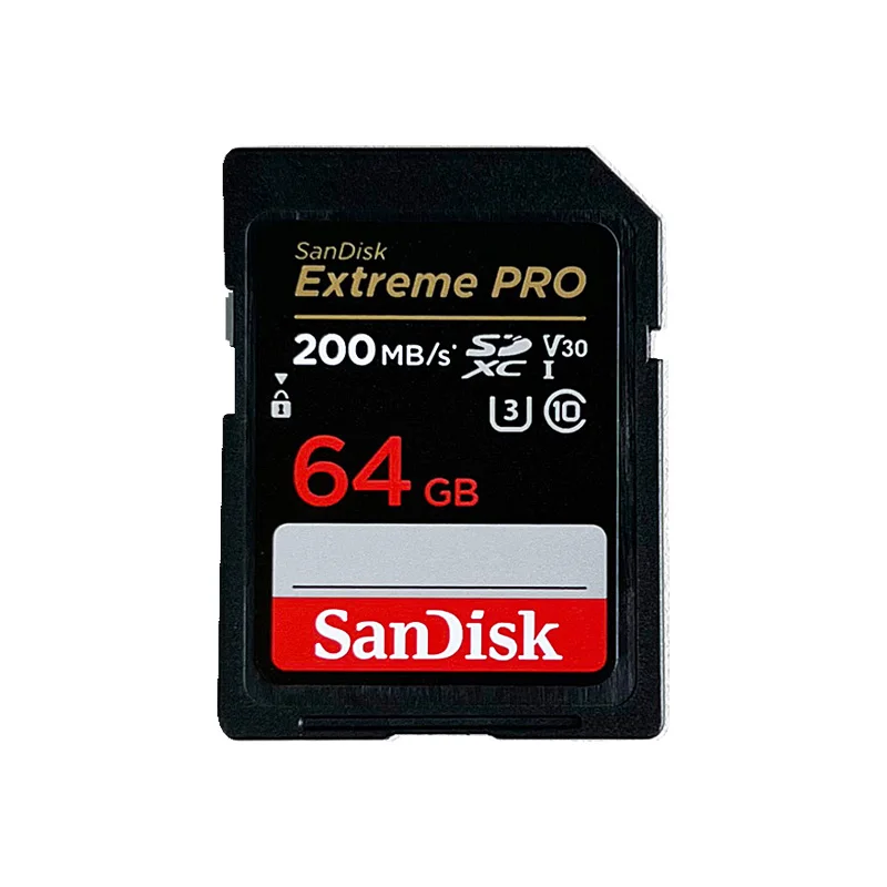 Оригинальная SD-карта SanDisk Ultra/Extreme SD/Extreme PRO 32 ГБ SDHC 64 ГБ/128 ГБ/256 ГБ SDXC UHS-I U3/4K/V30 для камеры Автомобильный DV SLR
