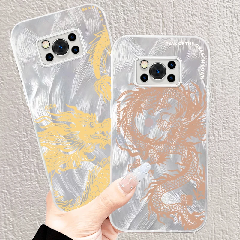 Графика «золотой дракон» для Xiaomi Poco C65 M6 M3 X6 X5 X3 Redmi 13C 12 12C 10C 10 9T 9A 9 Pro