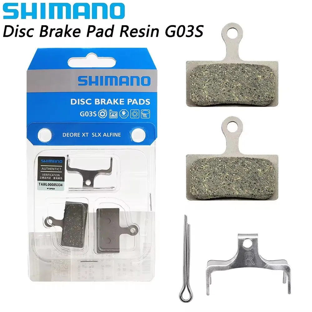 Тормозные колодки SHIMANO G03S 2-диск поршня, Резиновые Запчасти для горного велосипеда Deore SLX XT XTR M8100 M7100 M9020 M6100, оригинальные запчасти для велосипеда