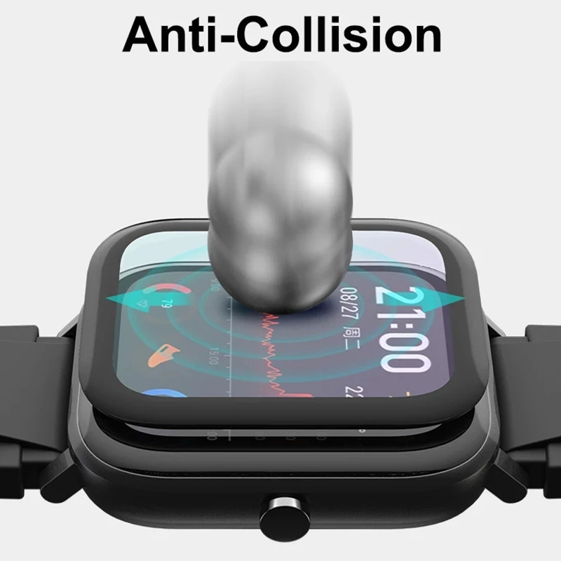 Фото Защитная пленка из мягкого стекла 9D для Amazfit GTS 2 3 4 mini,GTR 2E,POP Pro, полная защита экрана для Huami Bip 3,Bip U,Bip S Lite №5