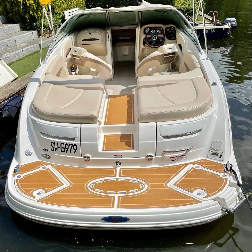 Фото Chaparral 236 SSX Swim Platform Step Boat EVA Foam Faux Teak Deck Floor Pad Mat SeaDek Gatorstep Style Самоклеящийся V191 MJL №5