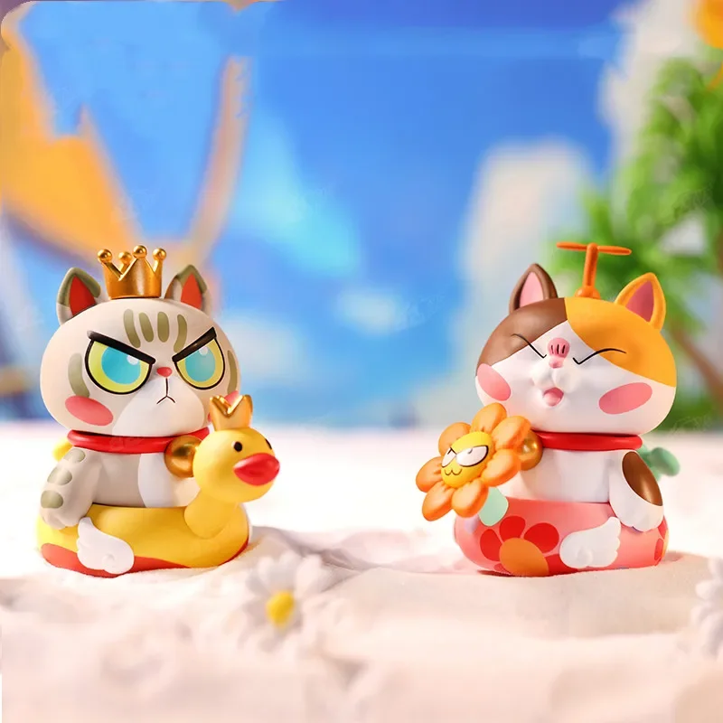 Оригинальное аниме Instant Noodle Cat Sleepwalk Series Blind Box Guess Bag, экшн-фигурки, игрушки Kawaii, настольная модель, подарочная коллекция