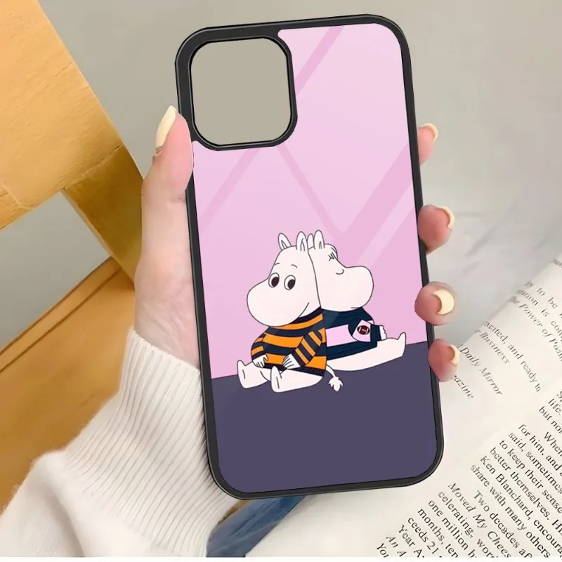 Фото Комикс M-Moomin милый хиппи чехол для телефона ПК + ТПУ чехол для Samsung Galaxy S10 S30 S22 S20 S21 Plus Ultra Note 10 Pro 20 Роскошный чехол №3