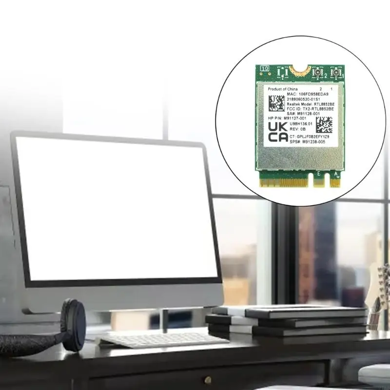 Фото 97BF Беспроводная карта Wi -Fi AX1800 WiFi6 1800M RTL8852BE WLAN CARD 802.11AX Bluetooth5.2 №2