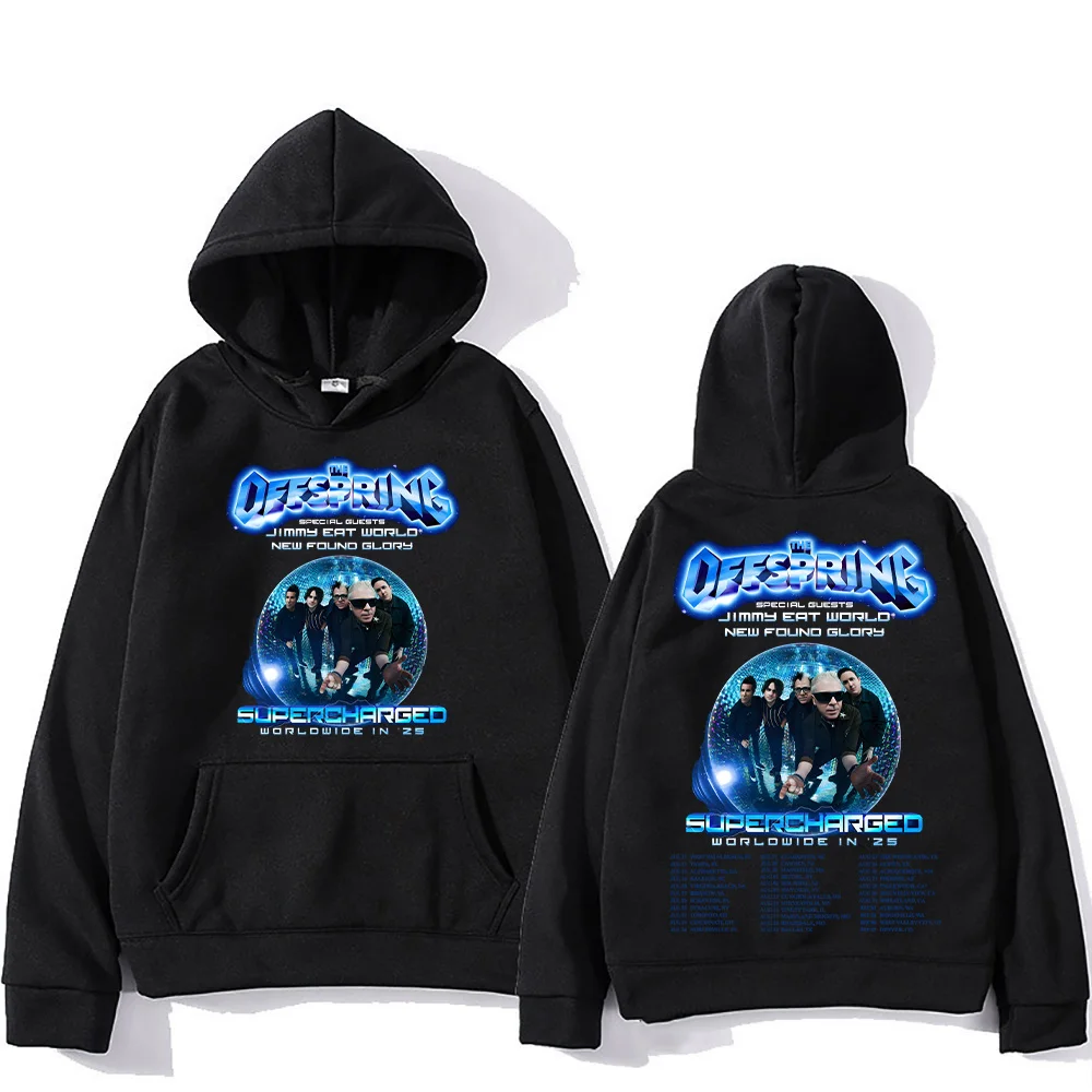 Фото Толстовки с капюшоном рок-группы The Offspring, новинка весны и осени, пуловеры The Offspring Tour 202, унисекс, женская/мужская одежда Y2K №3