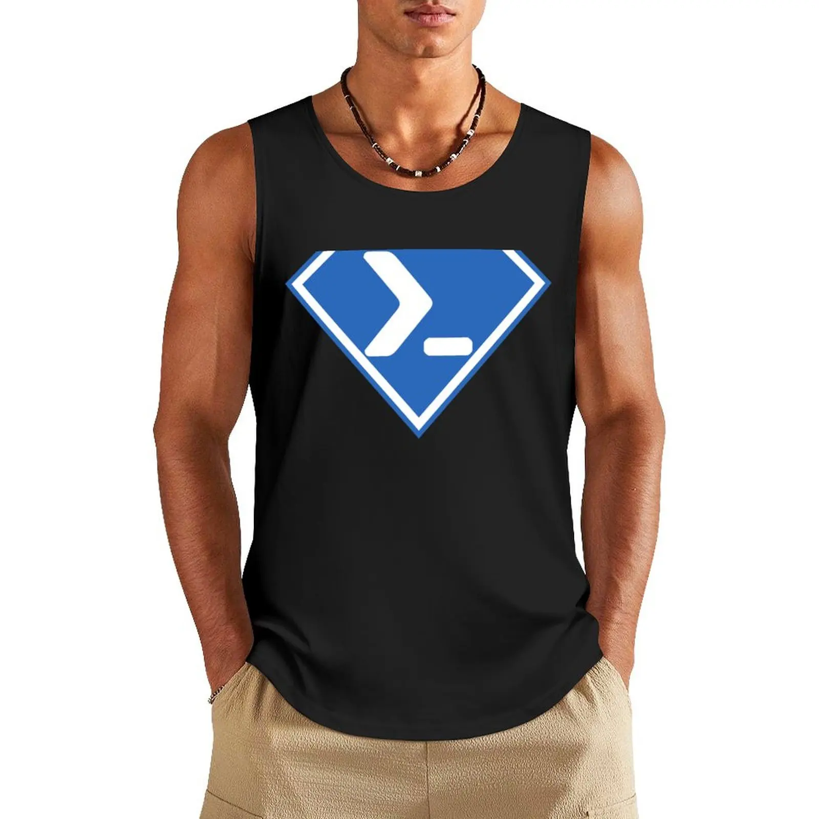 Майка PowerShell Diamond Мужская, облегающая футболка, без рукавов, для спортзала, фитнеса, лето