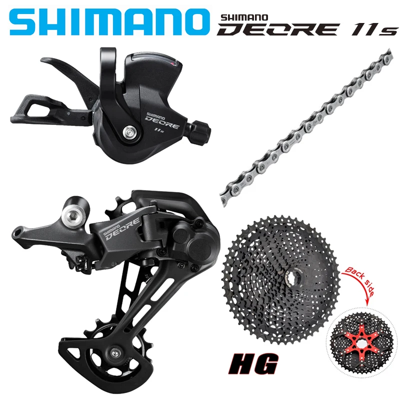 Задний переключатель SHIMANO DEORE M5100, 1X11 скоростей, материал из сплава, механизм Rapidfire Plus для горных велосипедов