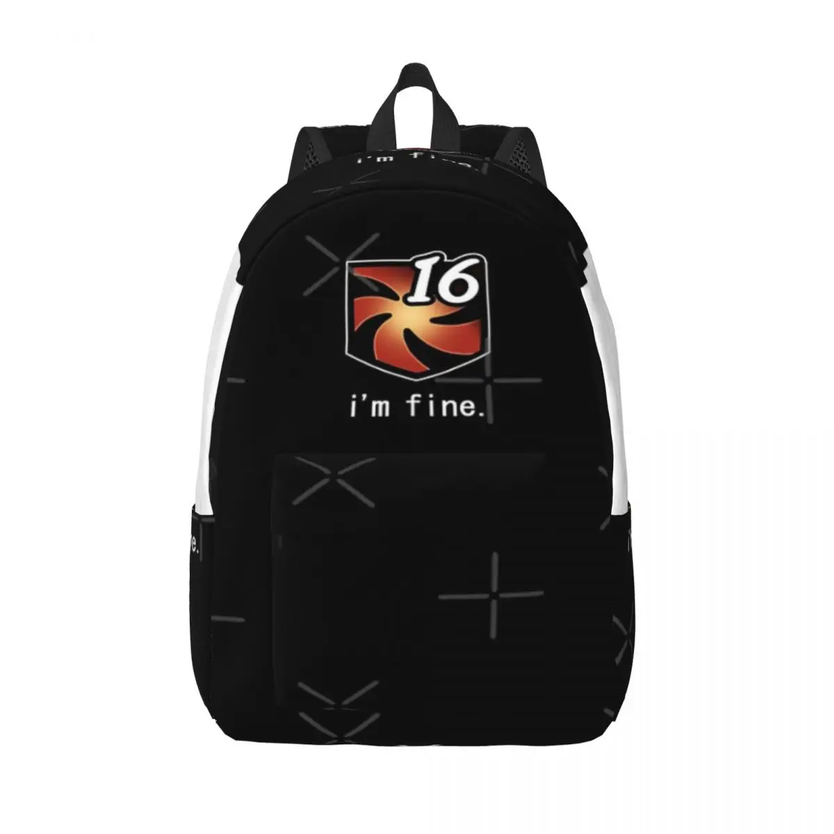I M Fine Vuln Stacks FFXIV Простой и стильный рюкзак Холщовый рюкзак Дорожный рюкзак