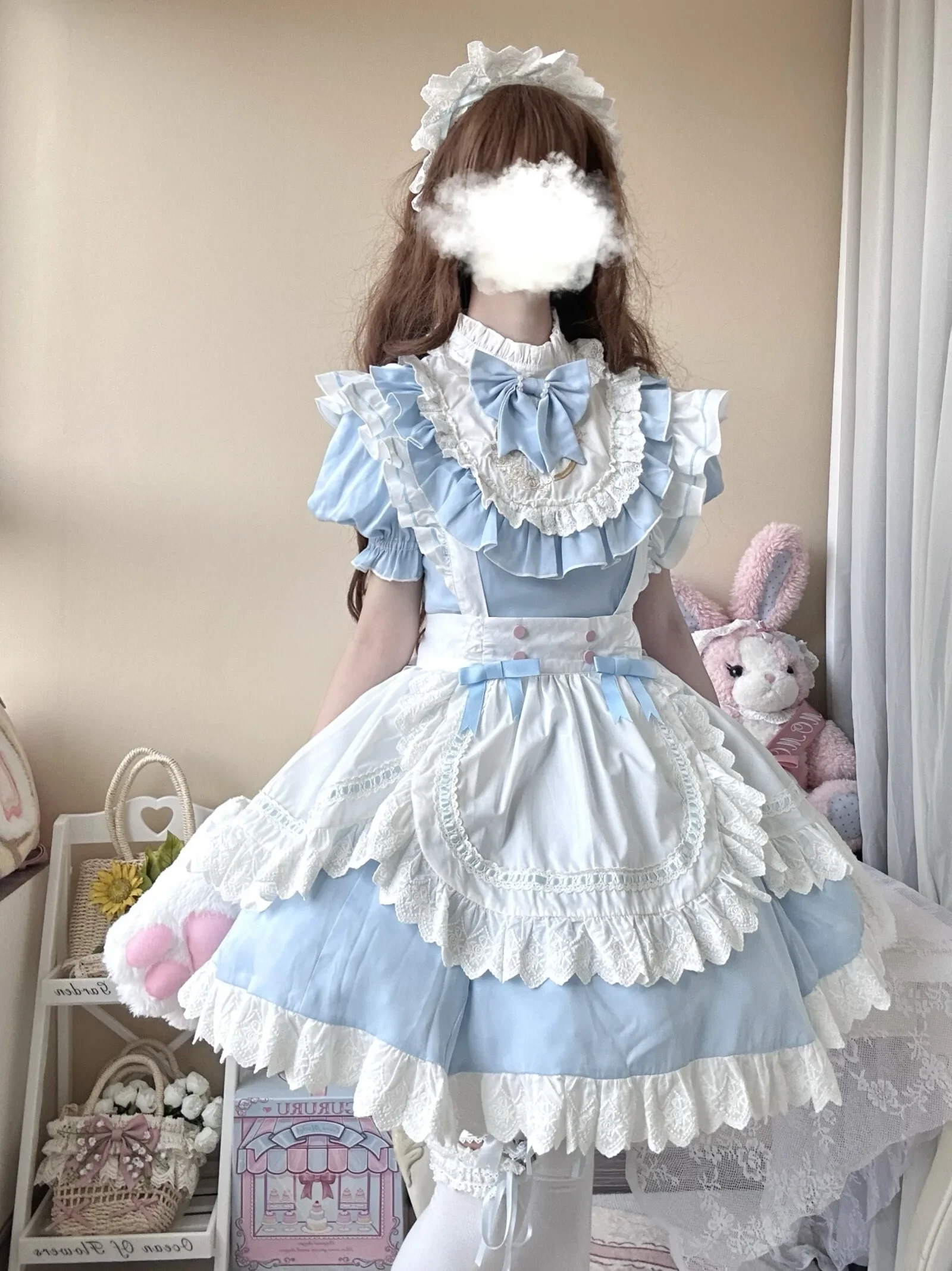 Оригинальное новое милое платье горничной с бесшумной короной (art.: 3920c9ede5423) - 3920c9ede5423