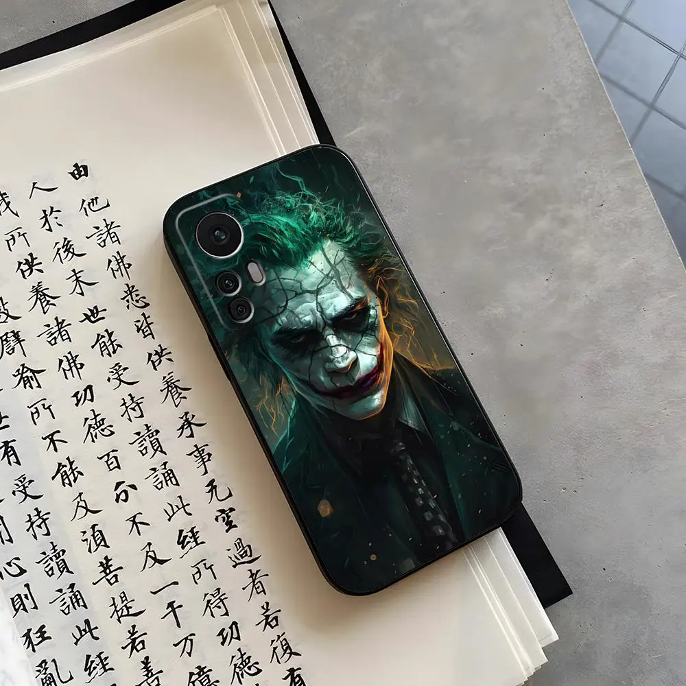 Чехол для телефона с рисунком J-JokerS для Redmi Note 13, 12S, 12, 11, 10, 7, 8, 9 T, 10A, A2 Pro Plus, Черный силиконовый чехол