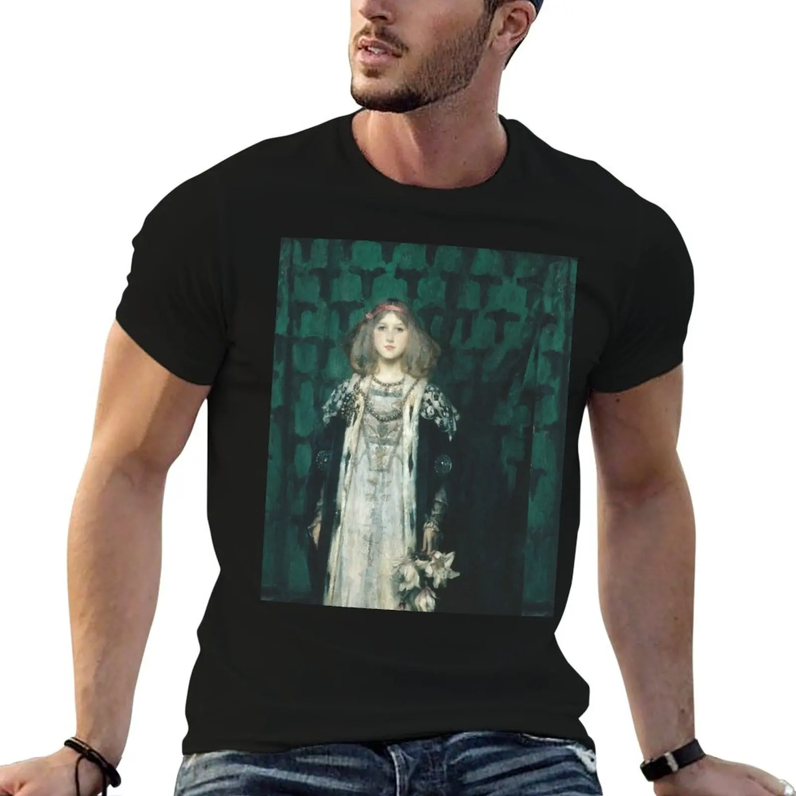 James Jebusa Shannon-футболка с магнолией для мальчика, мужская одежда, летние топы, возвышенная мужская футболка
