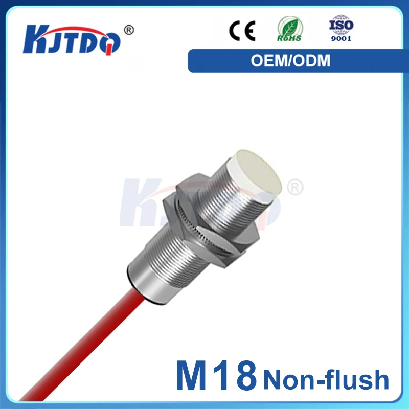 M18 Непромывный NPN PNP 2-проводной Sn 8/16/20 мм 150 ℃   Высокотемпературный датчик приближения с CE